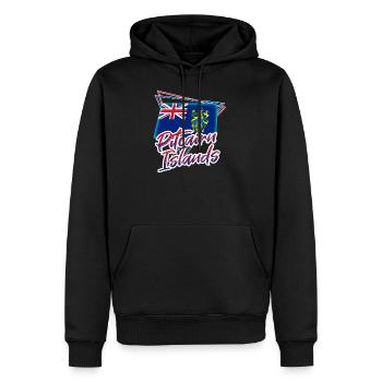Pitcairninseln - Männer Premium Bio Hoodie - Schwarz - Vorne - Nico (187cm)