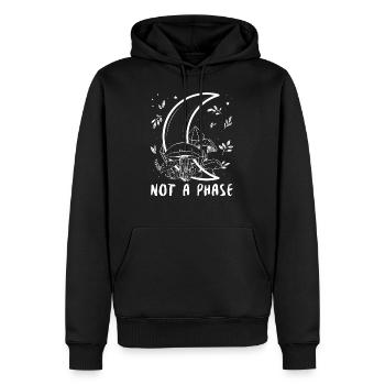 Cottagecore Aesthetic Bisexuell Pride Not A Phase - Männer Premium Bio Hoodie - Schwarz - Vorne - Nico (187cm)