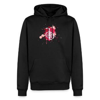 Idée cadeau de Reiki | Reiki Guérisons Maîtres Reiki - Sweat à capuche Premium bio Homme - noir - Devant - Nico (187cm)