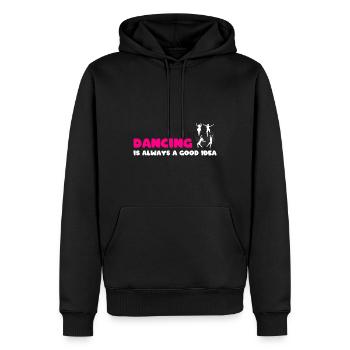 Lustiges Tanzen Sprichwort Tanzchoreograf - Männer Premium Bio Hoodie - Schwarz - Vorne - Nico (187cm)