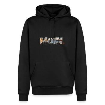 Moin Hamburg - Männer Premium Bio Hoodie - Schwarz - Vorne - Nico (187cm)