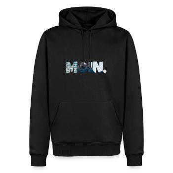 Moin Hamburg - Männer Premium Bio Hoodie - Schwarz - Vorne - Nico (187cm)