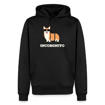 Incorgnito - Sweat à capuche Premium bio Homme - noir - Devant - Nico (187cm)