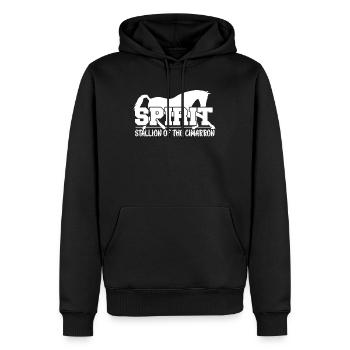 Étalon fantôme de Cimarron - - Sweat à capuche Premium bio Homme - noir - Devant - Nico (187cm)