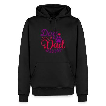 Hunde-Papa - Männer Premium Bio Hoodie - Schwarz - Vorne - Nico (187cm)