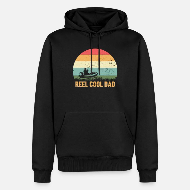 Le papa cool 3 - - Sweat à capuche Premium bio Homme - noir