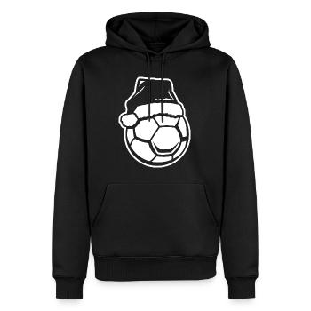 Noël de handball - Sweat à capuche Premium bio Homme - noir - Devant - Nico (187cm)