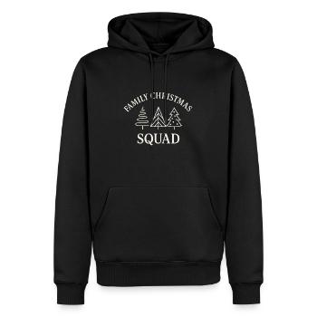 Family Christmas Tree Squad - Männer Premium Bio Hoodie - Schwarz - Vorne - Nico (187cm)