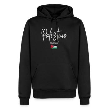 Ich liebe Palästina, freies Palästina - Männer Premium Bio Hoodie - Schwarz - Vorne - Nico (187cm)