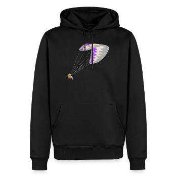 Gleitschirm - Männer Premium Bio Hoodie - Schwarz - Vorne - Nico (187cm)