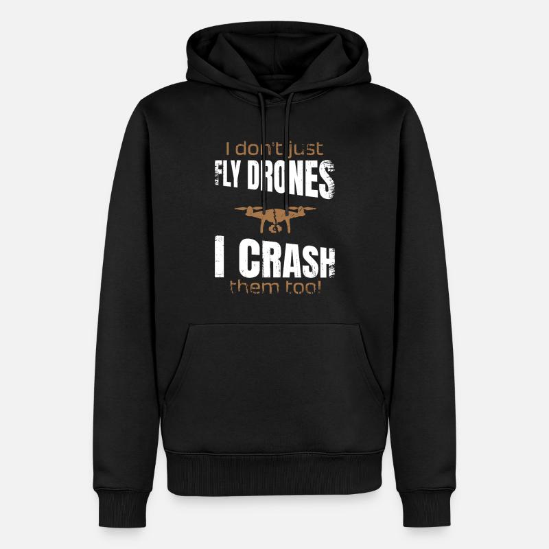 Drone Pilot Flying Drones Drone Fpv - Men’s Premium Organic Hoodie - black