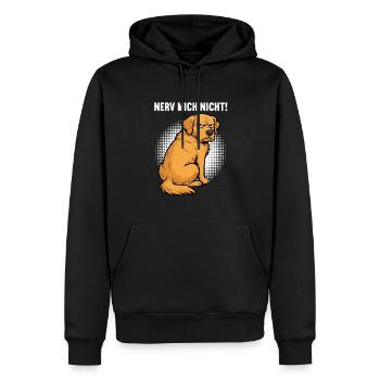 Nerv Mich Nicht Golden Retriever Goldie Goldies - Männer Premium Bio Hoodie - Schwarz - Vorne - Nico (187cm)