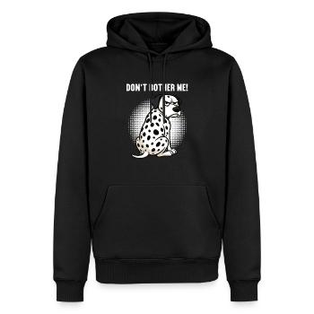 Ne me dérangez pas Dalmatiens Propriétaires dalmatiens - Sweat à capuche Premium bio Homme - noir - Devant - Nico (187cm)