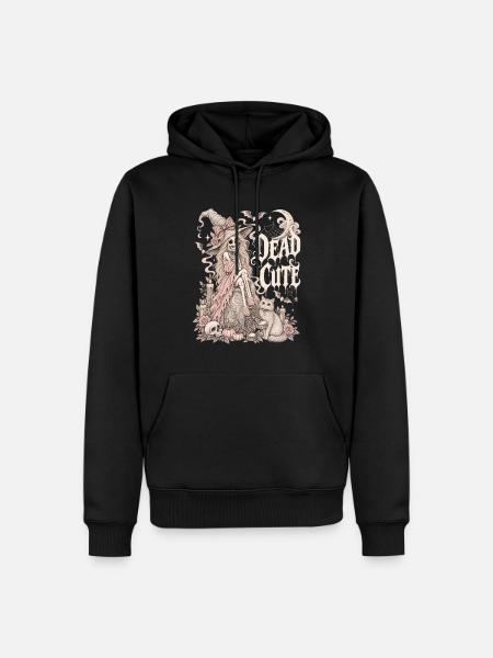 Dead Cute - Männer Premium Bio Hoodie - Schwarz