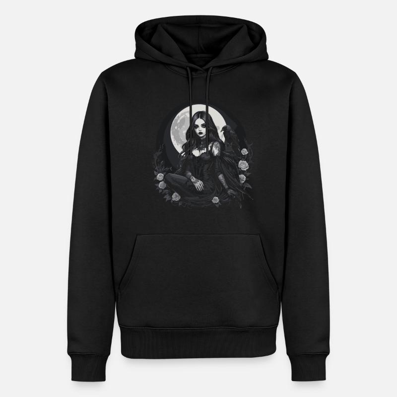 Conception Dark Wave - Sweat à capuche Premium bio Homme - noir