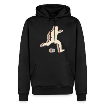 Fußballspieler Mannschaft Trainer Trainer Retro - Männer Premium Bio Hoodie - Schwarz - Vorne - Nico (187cm)