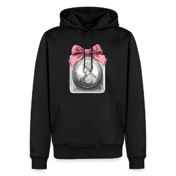 Coquette Bow Münzsammeln Münzsammler - Männer Premium Bio Hoodie - Schwarz - Vorne - Nico (187cm)