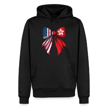 Coquette Bow Hong Kong Roots Hong Kongers Pride - Männer Premium Bio Hoodie - Schwarz - Vorne - Nico (187cm)