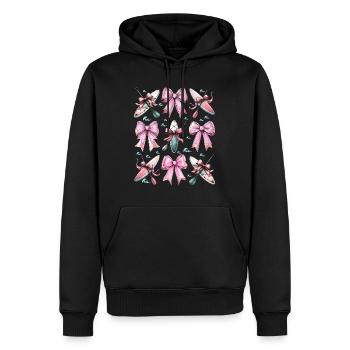 Coquette Bow Stand Up Paddling SUP Boat Paddle - Men’s Premium Organic Hoodie - black - Front - Nico (187cm)