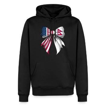 Coquette Bow Nepal Roots Heritage Nepali Pride - Men’s Premium Organic Hoodie - black - Front - Nico (187cm)