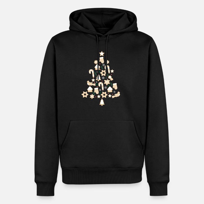Cookie Noël Xmas - Sweat à capuche Premium bio Homme - noir