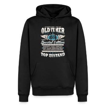 Oldtimer Baujahr 2004 Jahrgang Geburtstag Geschenk - Männer Premium Bio Hoodie - Schwarz - Vorne - Nico (187cm)
