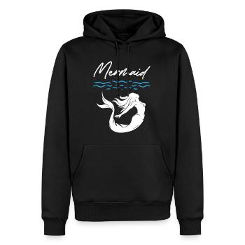 Mermaid Free Style - Männer Premium Bio Hoodie - Schwarz - Vorne - Nico (187cm)