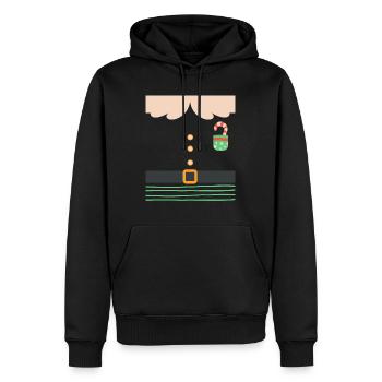 Imp Christmas Elves Christmas - Men’s Premium Organic Hoodie - black - Front - Nico (187cm)