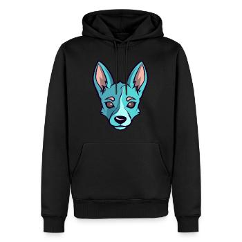 Conception de chien mignon pour les propriétaires de chiens - Sweat à capuche Premium bio Homme - noir - Devant - Nico (187cm)