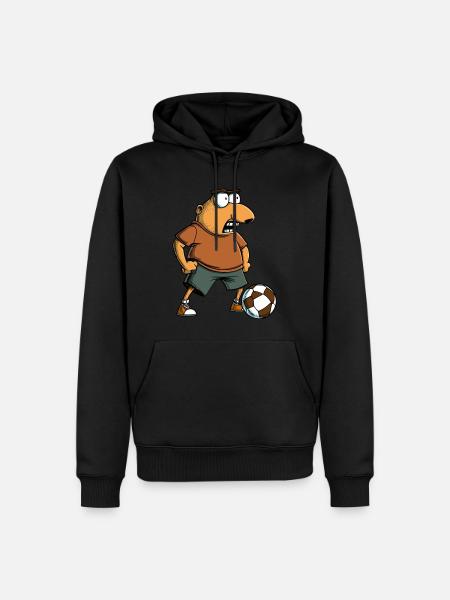 Football Mole - Men’s Premium Organic Hoodie - black