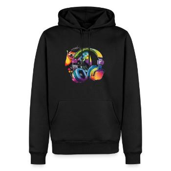 Gamer - Casques et manettes - Sweat à capuche Premium bio Homme - noir - Devant - Nico (187cm)