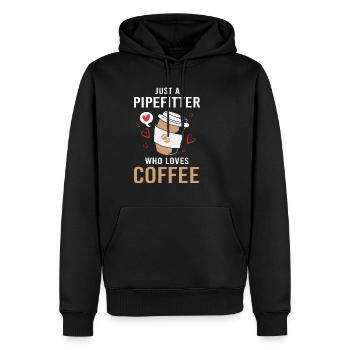 Schlosser Rohr Industrie - Männer Premium Bio Hoodie - Schwarz - Vorne - Nico (187cm)