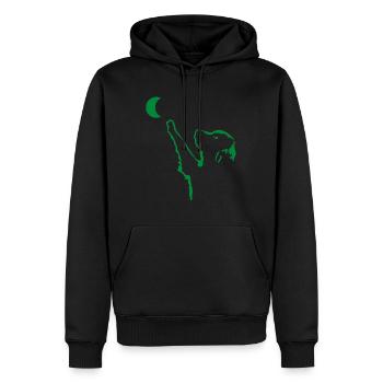 Hund Chien - Sweat à capuche Premium bio Homme - noir - Devant - Nico (187cm)