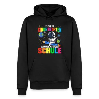 Kindergarten Schule Schüler Schulkind Einschulung - Männer Premium Bio Hoodie - Schwarz - Vorne - Nico (187cm)
