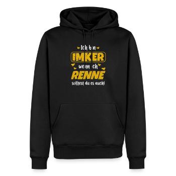 Imker Imkerin Bienenzüchter Bienenzucht Bienen - Männer Premium Bio Hoodie - Schwarz - Vorne - Nico (187cm)