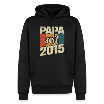 Papa Geschenk Papa 2015 Vater - Männer Premium Bio Hoodie - Schwarz - Vorne - Nico (187cm)