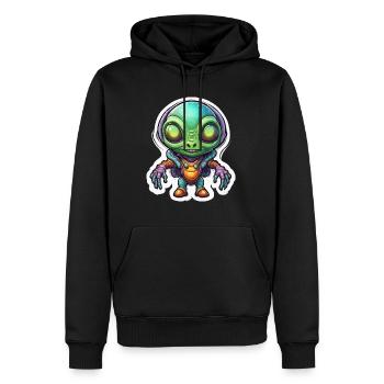 Alien / Außerirdisch / Ufo / Area 51 / All / Mars - Men’s Premium Organic Hoodie - black - Front - Nico (187cm)