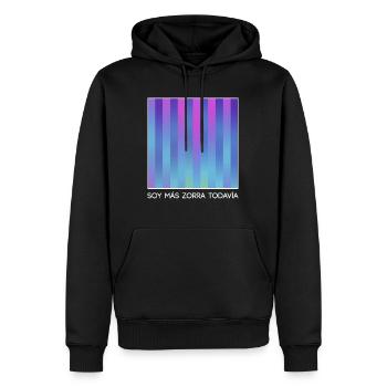 Zorra - Eurovision inspiriert 08 - Männer Premium Bio Hoodie - Schwarz - Vorne - Nico (187cm)