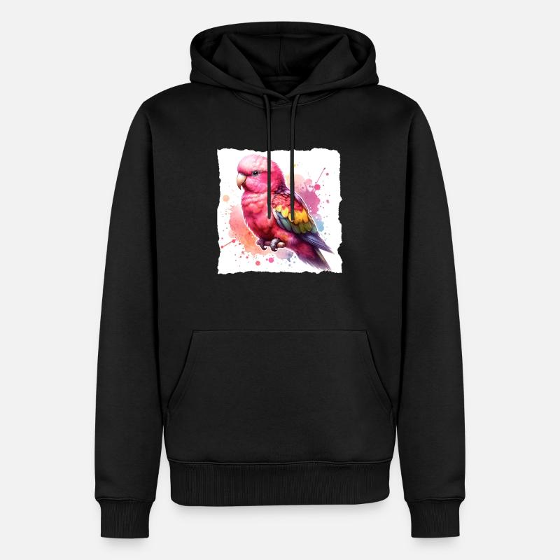 Cadeau Perruche Bourke - Sweat à capuche Premium bio Homme - noir