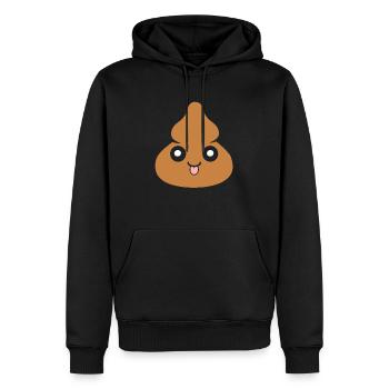 Kacke - Männer Premium Bio Hoodie - Schwarz - Vorne - Nico (187cm)