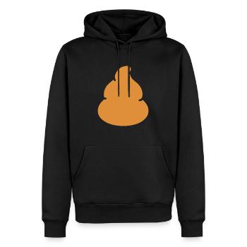 Kacke - Männer Premium Bio Hoodie - Schwarz - Vorne - Nico (187cm)