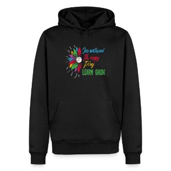 Ergotherapeut Motivation - Männer Premium Bio Hoodie - Schwarz - Vorne - Nico (187cm)
