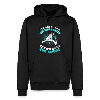 Stunt Scooter Schule - Männer Premium Bio Hoodie - Schwarz - Vorne - Nico (187cm)