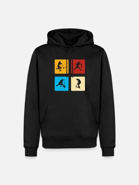 Stunt Scooter - Herre Premium økologisk hoodie - sort