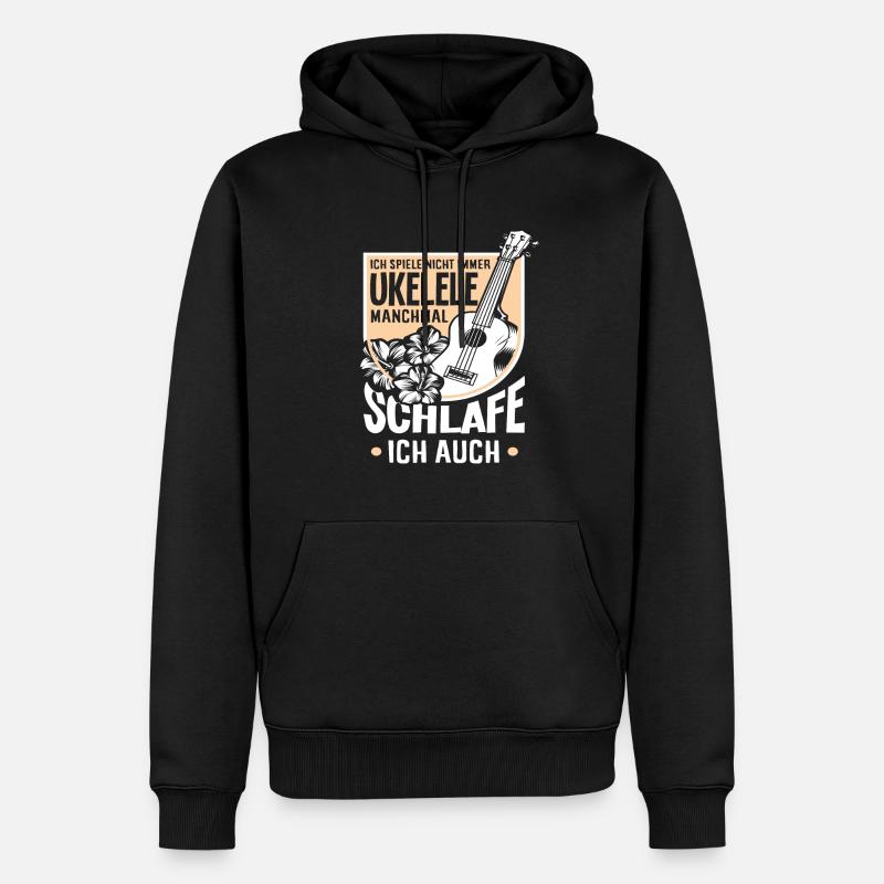 Ukulele - Männer Premium Bio Hoodie - Schwarz