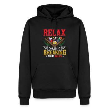 Billards Pool Players - Männer Premium Bio Hoodie - Schwarz - Vorne - Nico (187cm)