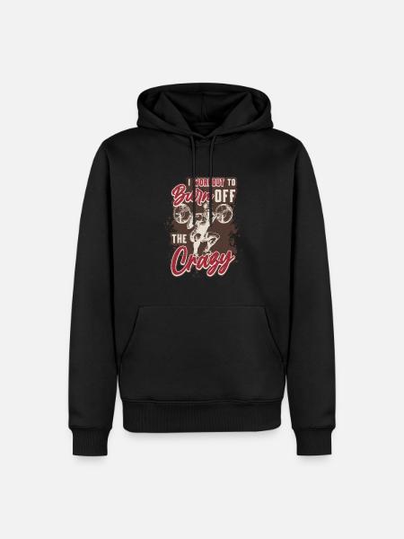 I train like a madman - Men’s Premium Organic Hoodie - black