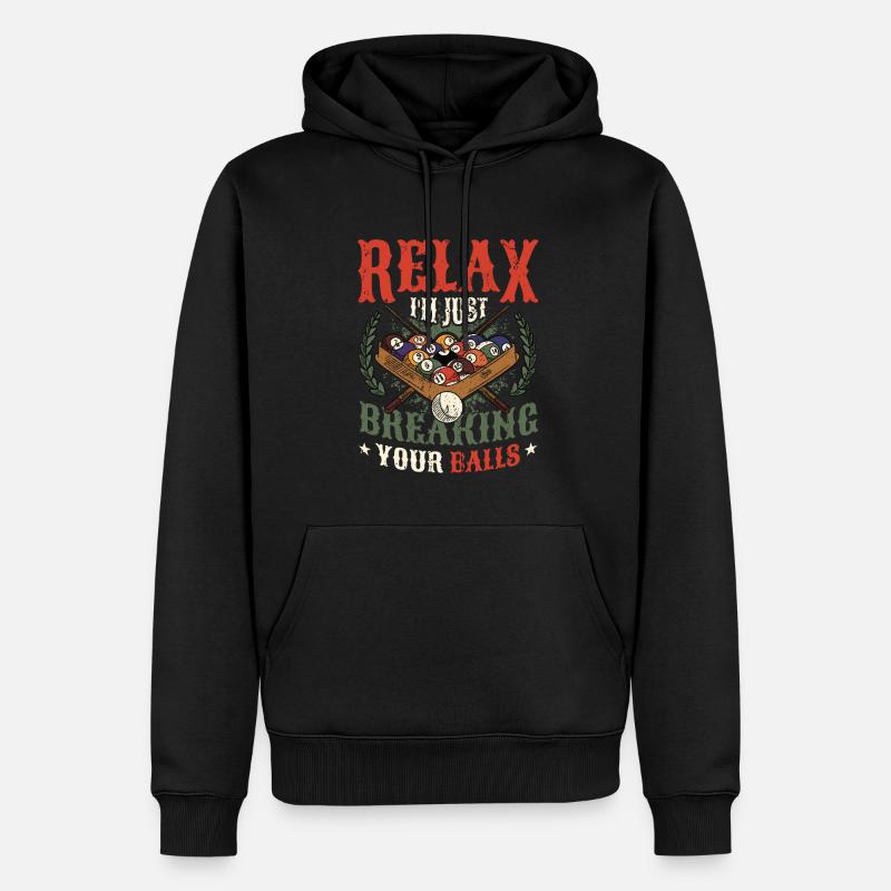 Billards Pool Players - Männer Premium Bio Hoodie - Schwarz