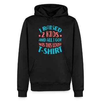 Mutter - Männer Premium Bio Hoodie - Schwarz - Vorne - Nico (187cm)