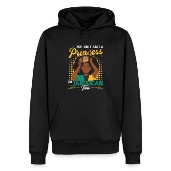Jamaikanische Prinzessin, Ich bin Jamaikaner. - Männer Premium Bio Hoodie - Schwarz - Vorne - Nico (187cm)